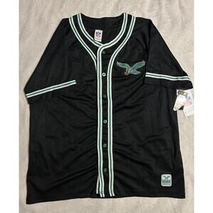 NFL Philadelphia Eagles Vintage Marks Baseball Jersey Size Large New With Tags